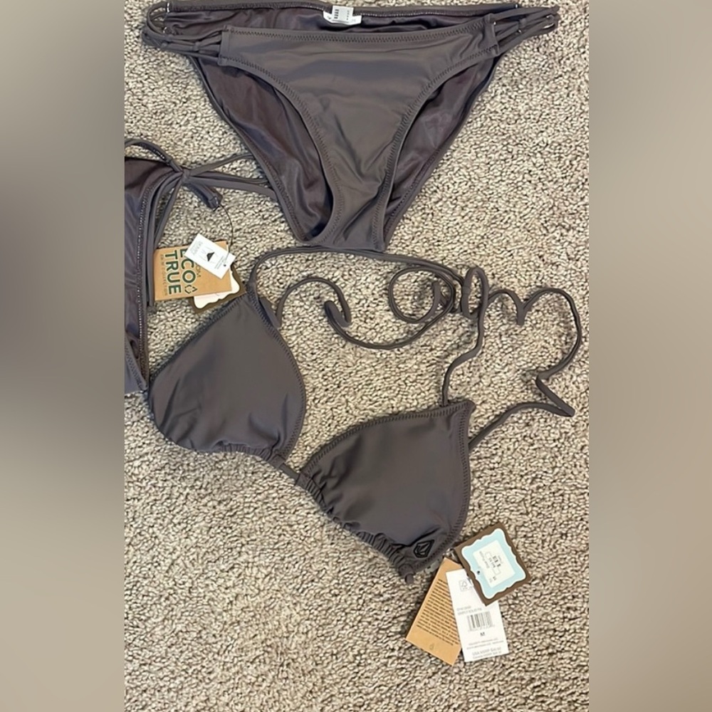 Volcom Gray Bikini Set